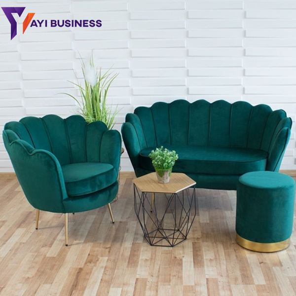 Fauteuil coquillage Vert – Image 4