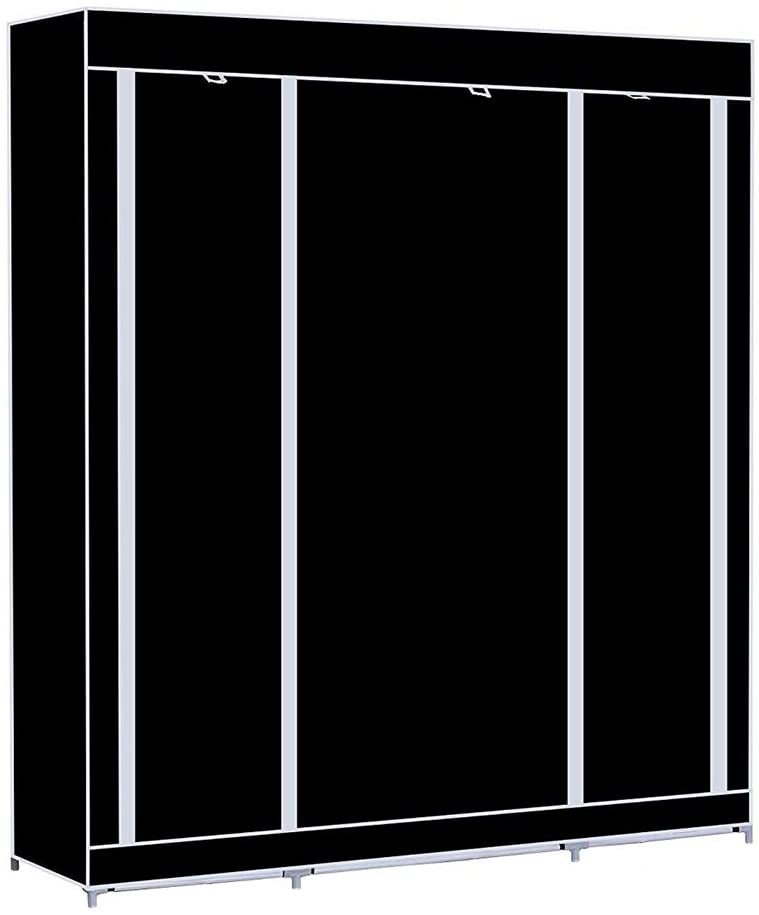 Armoire de Rangement en Tissu Triple à avec Dressing – Image 5