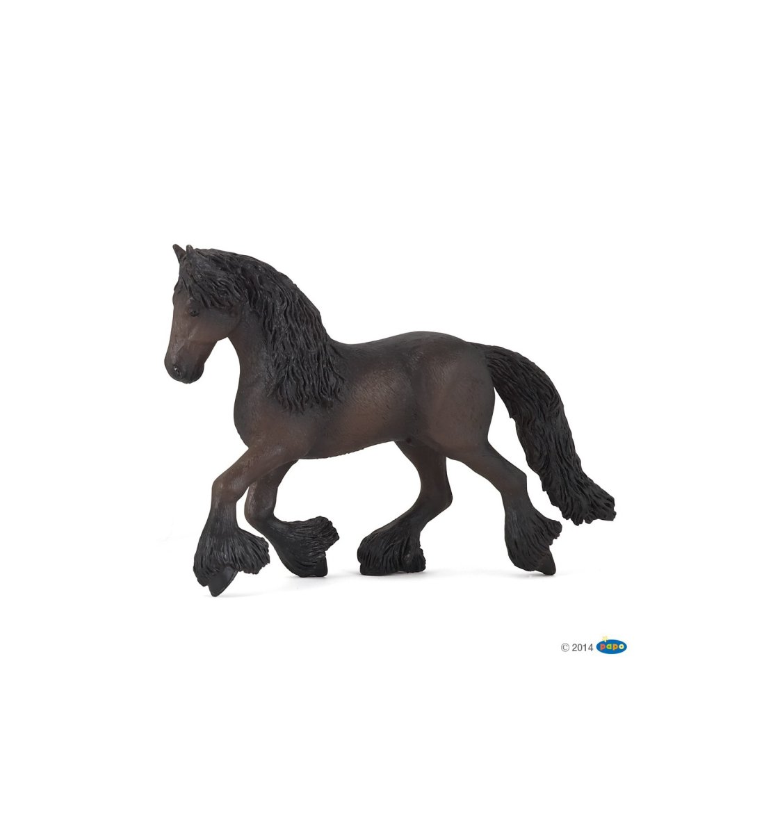 Figurine cheval frison