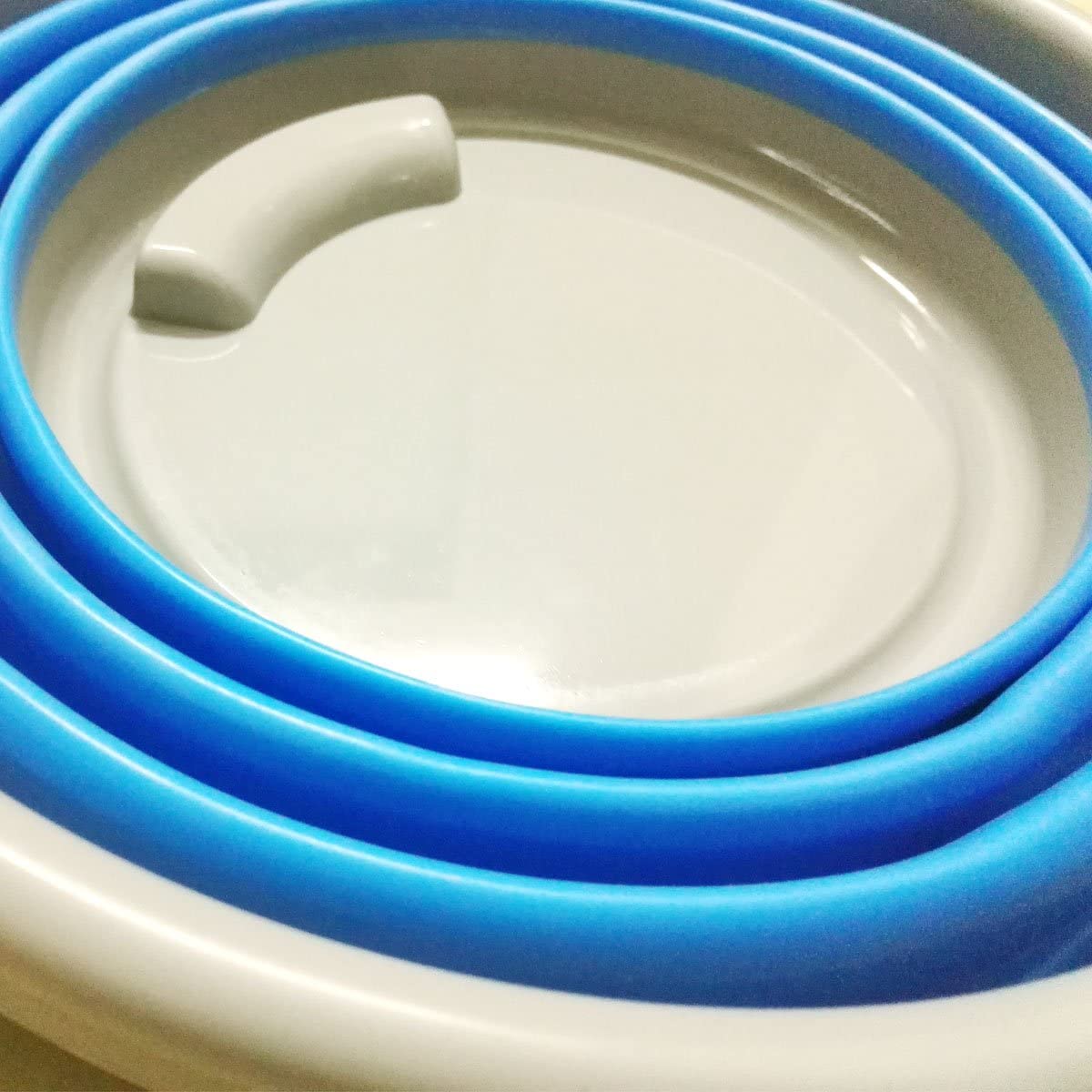 Seau multifonctionnel pliable Réservoir d’eau pour le camping, la randonnée et la conduite de voyage 10L – Image 4